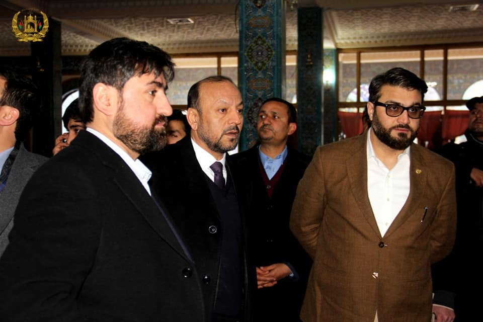 Abdulmatin Bieg, head of IDLG and Hamidullah Muhib, Advisor of National Security Council which came to Balkh Province with a high rank delegation