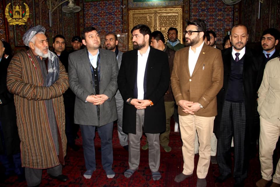 Abdulmatin Bieg, head of IDLG and Hamidullah Muhib, Advisor of National Security Council which came to Balkh Province with a high rank delegation