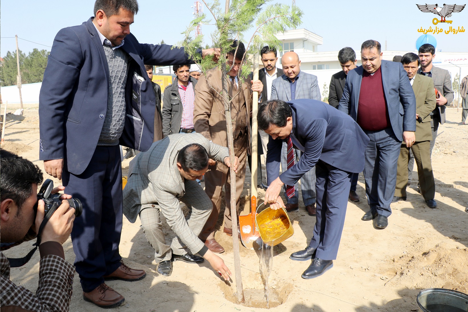 په مزارشریف ښار کې د سمسورتیا او نېالګيو کېنولو پروسه پېل شوه
