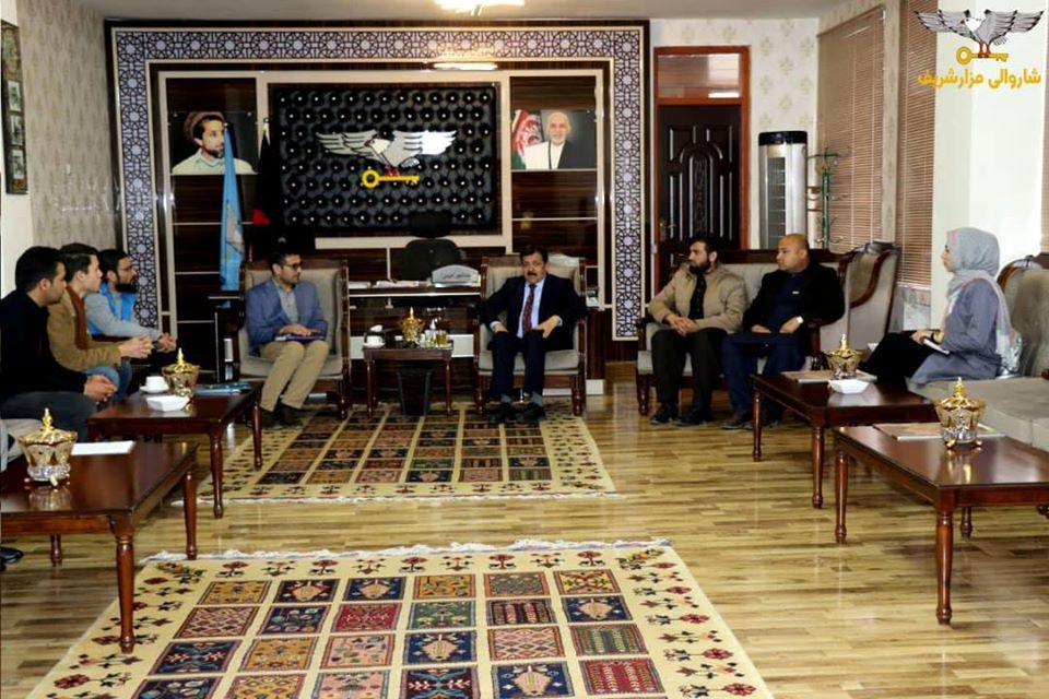 د مزارشریف ښاروال او د لنکن ښوونېز مرکز استازو لېدنه