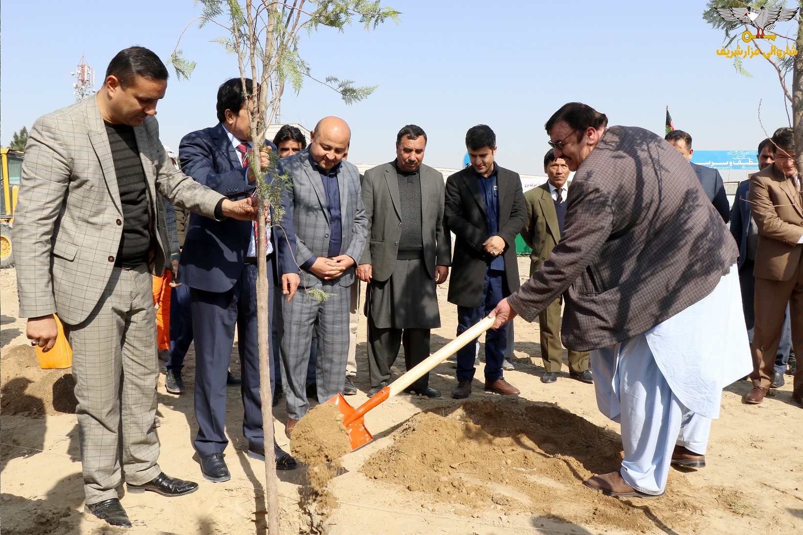 گزارش تصویری از آغاز روند سرسبزی و نهال شانی از سوی شاروالی مزارشریف