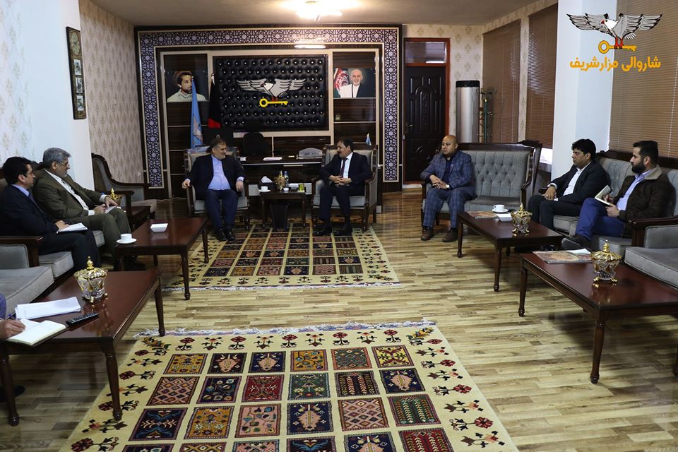 Mayor of Mazar-e-Sharif meets general consul of Islamic Republic of Iran in Mazar-e-Sharif